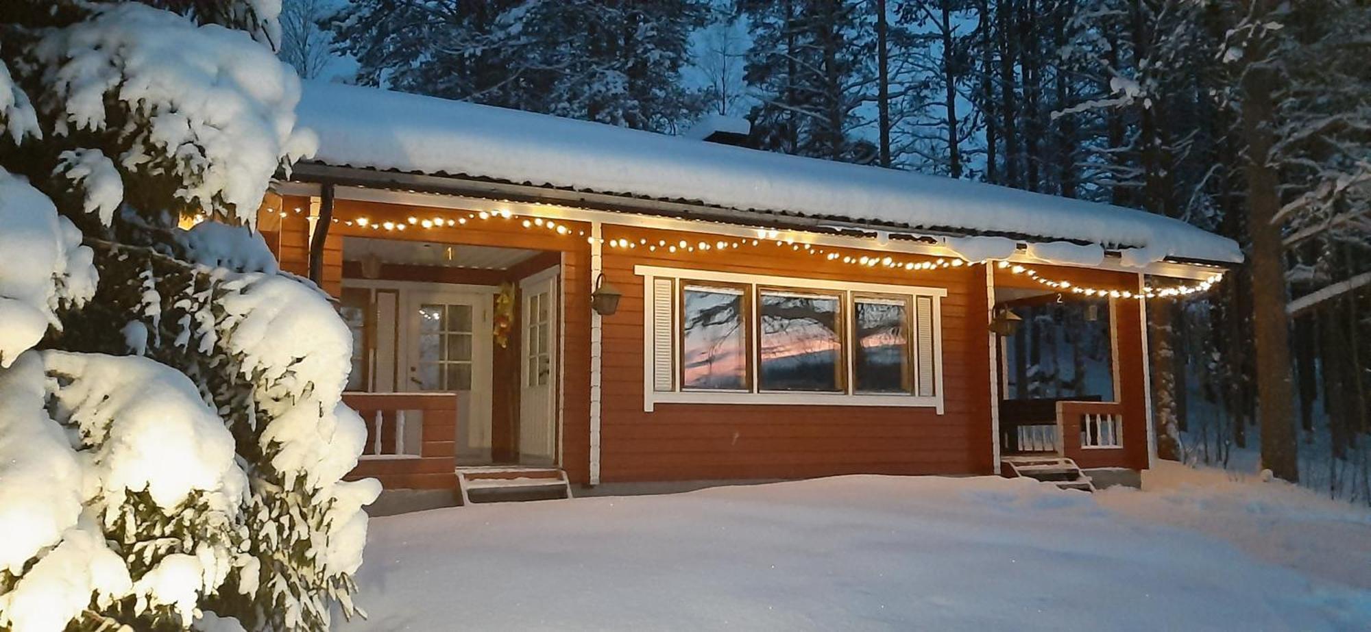 Korvala Log Cabins ภายนอก รูปภาพ